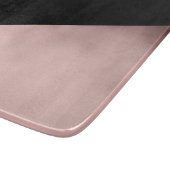 エレガントでモダンなのどの幾何学的なばら色の金ゴールドの黒 カッティングボード (角)