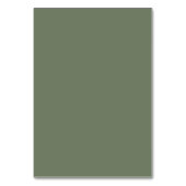 エレガントでモダンなダークセージの席次表カード テーブルナンバー (裏面)