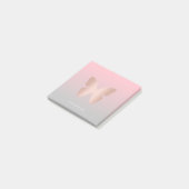 エレガントでモダンなトレンディーのばら色の金ゴールドの蝶 ポストイット (アングル)