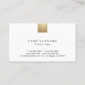 エレガントでモダンなパステル調の灰色の勾配の金ゴールドのロイヤリティ 名刺 (裏面)