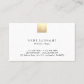 エレガントでモダンなベージュ勾配の金ゴールドのアクセントの割引 名刺 (裏面)