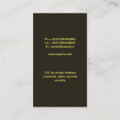 エレガントでモダンな名刺 名刺 (裏面)