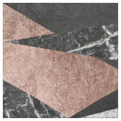 エレガントでモダンな大理石、ばら色の金ゴールド、及び黒い三角形 ファブリック (見本)