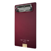 エレガントでモダンな最小主義のすみれ色の勾配の金ゴールド ミニクリップボード (アングル2)