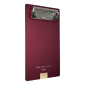 エレガントでモダンな最小主義のすみれ色の勾配の金ゴールド ミニクリップボード (アングル)