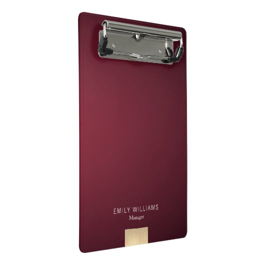 エレガントでモダンな最小主義のすみれ色の勾配の金ゴールド ミニクリップボード (アングル)