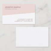 エレガントでモダンな最小主義のテンプレートのプロフェッショナル 名刺 (正面/裏面)