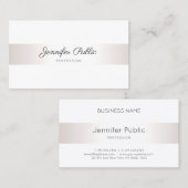 エレガントでモダンな最小主義の明白なプロフェッショナル 名刺 (正面/裏面)