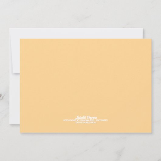 エレガントでモダンな母の日のお祝いのブランチ 招待状 (裏面)