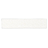 エレガントでモダンな白および金ゴールドの紙吹雪の点 ショートテーブルランナー (横)