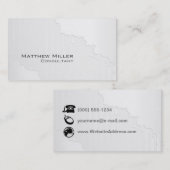 エレガントでモダンな背景 名刺 (正面/裏面)