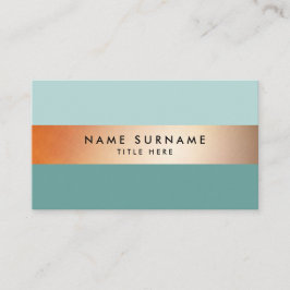 エレガントでモダンな金ゴールドのストライプの平静の名刺 名刺