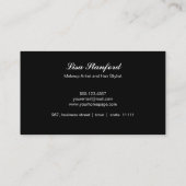 エレガントでモダンな金ゴールドは、ピンクの名刺赤面します 名刺 (裏面)