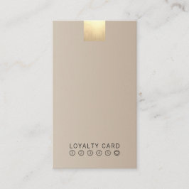 エレガントでモダンなBeigeGradientの金ゴールドのロイヤリティの垂直 名刺