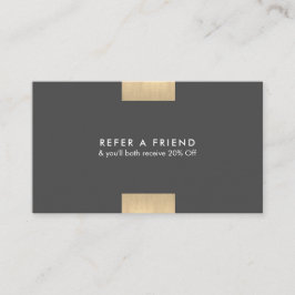 エレガントでモダンなKraftPrintedの金ゴールドのアクセントの上品は参照します 名刺