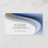 エレガントでモダンなstylisgのパステル調の青および白い 名刺 (裏面)