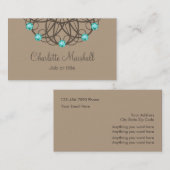 エレガントでユニークな名刺 名刺 (正面/裏面)