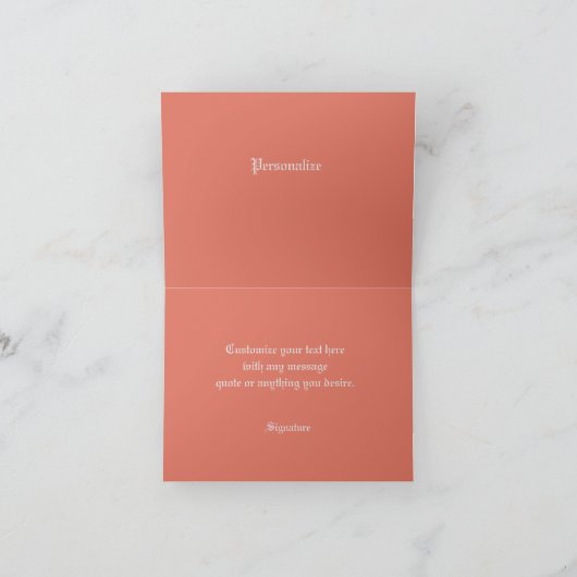 エレガントでロマンチックなパールとバラをカスタマイズ サンキューカード (内部)