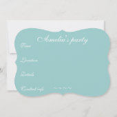 エレガントでヴィンテージなシャンデリアの招待状 招待状 (裏面)