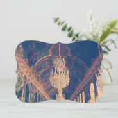 エレガントでヴィンテージなシャンデリアの招待状 招待状 (スタンド正面)