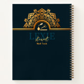 エレガントで上品なネイル技術者 ノートブック (裏面)