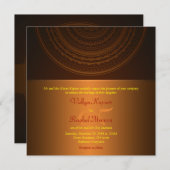 エレガントで上品なパターンインディアンの結婚式招待状 招待状 (正面/裏面)