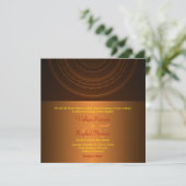 エレガントで上品なパターンインディアンの結婚式招待状 招待状 (スタンド正面)