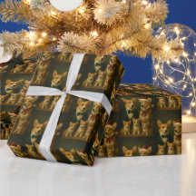 エレガントで上品な愛らしいコーギー一家のクリスマス