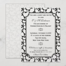 エレガントで上品な法人パーティーの招待状