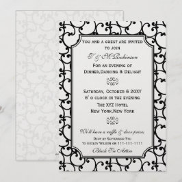 エレガントで上品な法人パーティーの招待状 招待状