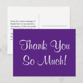 エレガントで上品な「ありがとうございます!」ポストカード ポストカード (正面/裏面)