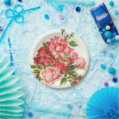 エレガントで使い捨て可能なプレート、花の紙皿 ペーパープレート (パーティー)