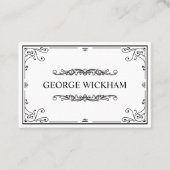 エレガントで個人的なヴィンテージのビクトリア時代の人 名刺 (正面)