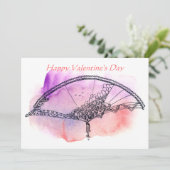 エレガントで先見の明があるバレンタイン シーズンカード (スタンド正面)