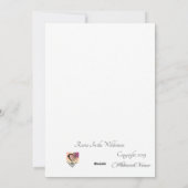 エレガントで先見の明があるバレンタイン シーズンカード (裏面)