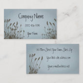 エレガントで写実的な草の青空 名刺 (正面/裏面)