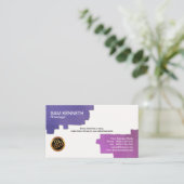 エレガントで創造的なパステルはPR活動を妨げます 名刺 (スタンド正面)