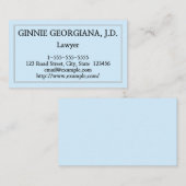 エレガントで及びきれいな弁護士の名刺 名刺 (正面/裏面)