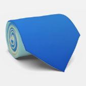 エレガントで及びシックな金ゴールドのティール(緑がかった色)の青くグラデーションな水彩画 ネクタイ (ロール)