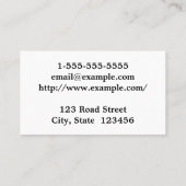 エレガントで及びミニマルなパラリーガルの名刺 名刺 (裏面)