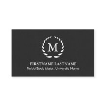 エレガントで及びモダンな学生の名刺