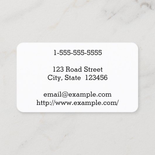 エレガントで及び明白なネイルアーティストの名刺 名刺 (裏面)