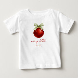 エレガントで可愛いクリスマスのお祝い ベビーTシャツ