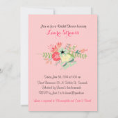 エレガントで名前入りなブライダルシャワーの招待 招待状 (裏面)