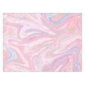 エレガントで多彩なパステル調ピンクの青いオレンジ大理石 テーブルクロス (正面(横))