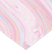 エレガントで多彩なパステル調ピンクの青いオレンジ大理石 テーブルクロス (アングル)