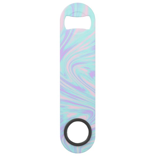 エレガントで多彩なピンクの青い紫色の白い大理石 スピード栓抜き (正面)