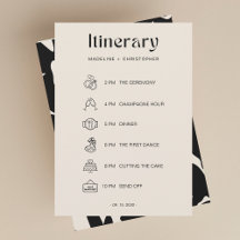 エレガントで大胆な花のウェディングタイムライン