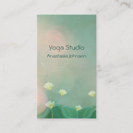 エレガントで平和で穏やかなはす柔らかく芸術的な健康 予約カード