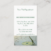 エレガントで平和で穏やかなはす柔らかく芸術的な健康 予約カード (裏面)